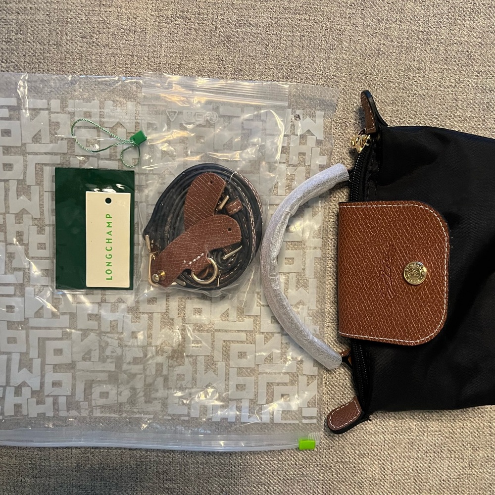 Black Longchamp mini bag